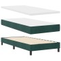 Cama con somier y colchón Verde Oscuro 100x200 cm Terciopelo de , Camas y somieres - Ref: Foro24-3339155, Precio: 339,31 €, D...