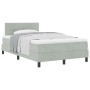 Cama con somier y colchón Gris Claro 120x200 cm Terciopelo de , Camas y somieres - Ref: Foro24-3339164, Precio: 386,33 €, Des...