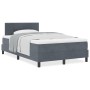 Cama con colchón Box Spring Gris oscuro 120x200 cm Terciopelo de , Camas y somieres - Ref: Foro24-3339165, Precio: 372,86 €, ...