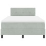 Cama con somier y colchón Gris Claro 120x200 cm Terciopelo de , Camas y somieres - Ref: Foro24-3339164, Precio: 386,33 €, Des...
