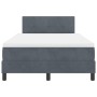 Cama con colchón Box Spring Gris oscuro 120x200 cm Terciopelo de , Camas y somieres - Ref: Foro24-3339165, Precio: 372,86 €, ...