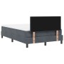 Cama con colchón Box Spring Gris oscuro 120x200 cm Terciopelo de , Camas y somieres - Ref: Foro24-3339165, Precio: 372,86 €, ...