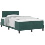 Cama Box Spring con Colchón Verde Oscuro 120x200 cm Terciopelo de , Camas y somieres - Ref: Foro24-3339167, Precio: 385,77 €,...