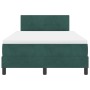Cama Box Spring con Colchón Verde Oscuro 120x200 cm Terciopelo de , Camas y somieres - Ref: Foro24-3339167, Precio: 385,77 €,...