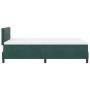 Cama Box Spring con Colchón Verde Oscuro 120x200 cm Terciopelo de , Camas y somieres - Ref: Foro24-3339167, Precio: 385,77 €,...