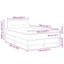 Cama Box Spring con Colchón Verde Oscuro 120x200 cm Terciopelo de , Camas y somieres - Ref: Foro24-3339167, Precio: 385,77 €,...