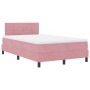 Cama con sommier y colchón Rosa 120x200 cm Terciopelo de , Camas y somieres - Ref: Foro24-3339169, Precio: 385,83 €, Descuent...