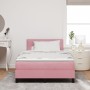 Cama con sommier y colchón Rosa 120x200 cm Terciopelo de , Camas y somieres - Ref: Foro24-3339169, Precio: 385,83 €, Descuent...