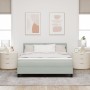 Cama Box Spring con colchón Gris Claro 140x190 cm Terciopelo de , Camas y somieres - Ref: Foro24-3339170, Precio: 448,61 €, D...