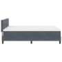 Cama Box Spring con Colchón Gris Oscuro 140x190 cm Terciopelo de , Camas y somieres - Ref: Foro24-3339171, Precio: 429,72 €, ...