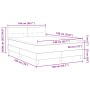 Cama Box Spring con Colchón Gris Oscuro 140x190 cm Terciopelo de , Camas y somieres - Ref: Foro24-3339171, Precio: 429,72 €, ...