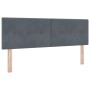 Cama Box Spring con Colchón Gris Oscuro 140x200 cm Terciopelo de , Camas y somieres - Ref: Foro24-3339177, Precio: 427,06 €, ...