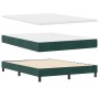 Cama Box Spring con colchón Verde Oscuro 140x200 cm Terciopelo de , Camas y somieres - Ref: Foro24-3339179, Precio: 442,87 €,...