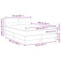 Cama Box Spring de con Colchón Azul Oscuro 140x200 cm de Terciopelo de , Camas y somieres - Ref: Foro24-3339180, Precio: 426,...