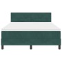 Cama con somier y colchón Verde Oscuro 160x200 cm Terciopelo de , Camas y somieres - Ref: Foro24-3339185, Precio: 493,98 €, D...