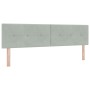 Cama con somier y colchón Gris Claro Super King Terciopelo de , Camas y somieres - Ref: Foro24-3339188, Precio: 531,03 €, Des...
