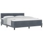 Cama Box Spring con colchón gris oscuro Super King terciopelo de , Camas y somieres - Ref: Foro24-3339189, Precio: 512,75 €, ...