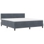 Cama Box Spring con colchón gris oscuro Super King terciopelo de , Camas y somieres - Ref: Foro24-3339189, Precio: 512,75 €, ...