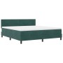 Cama Box Spring con colchón Verde Oscuro Super King Aterciopelado de , Camas y somieres - Ref: Foro24-3339191, Precio: 540,77...