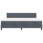 Cama con Box Spring y Colchón Gris Oscuro 200x200 cm Terciopelo de , Camas y somieres - Ref: Foro24-3339195, Precio: 555,87 €...