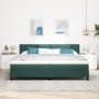 Cama Box Spring con Colchón Verde Oscuro 200x200 cm Terciopelo de , Camas y somieres - Ref: Foro24-3339197, Precio: 598,22 €,...