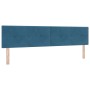 Cama con somier con colchón azul oscuro 200x200 cm terciopelo de , Camas y somieres - Ref: Foro24-3339198, Precio: 576,37 €, ...