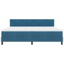 Cama con somier con colchón azul oscuro 200x200 cm terciopelo de , Camas y somieres - Ref: Foro24-3339198, Precio: 576,37 €, ...