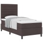 Cama con Box Spring y Colchón Marrón Oscuro 90x200 cm Tela de , Camas y somieres - Ref: Foro24-3339283, Precio: 351,83 €, Des...
