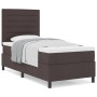 Cama con Box Spring y Colchón Marrón Oscuro 90x200 cm Tela de , Camas y somieres - Ref: Foro24-3339283, Precio: 351,83 €, Des...