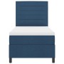 Cama de base de resortes con colchón azul 90 x 200 cm tela de , Camas y somieres - Ref: Foro24-3339286, Precio: 352,35 €, Des...