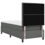 Cama con Base de Resortes con Colchón Gris Oscuro 100x200 cm Tela de , Camas y somieres - Ref: Foro24-3339288, Precio: 377,05...