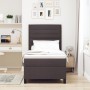 Cama con Box Spring y Colchón Marrón Oscuro 100x200 cm Tela de , Camas y somieres - Ref: Foro24-3339290, Precio: 363,33 €, De...