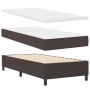 Cama con Box Spring y Colchón Marrón Oscuro 100x200 cm Tela de , Camas y somieres - Ref: Foro24-3339290, Precio: 363,33 €, De...