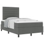 Cama con Box Spring con Colchón Gris Oscuro 120x200 cm Tela de , Camas y somieres - Ref: Foro24-3339302, Precio: 418,01 €, De...