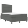 Cama con Box Spring con Colchón Gris Oscuro 120x200 cm Tela de , Camas y somieres - Ref: Foro24-3339302, Precio: 418,01 €, De...