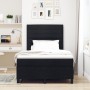 Cama tipo Box Spring con Colchón Negra 120x200 cm Tela de , Camas y somieres - Ref: Foro24-3339303, Precio: 460,03 €, Descuen...