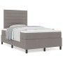 Cama Box Spring con Colchón Taupe 120x200 cm Tela de , Camas y somieres - Ref: Foro24-3339305, Precio: 404,21 €, Descuento: %
