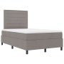 Cama Box Spring con Colchón Taupe 120x200 cm Tela de , Camas y somieres - Ref: Foro24-3339305, Precio: 404,21 €, Descuento: %