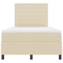 Cama con base de resortes con colchón crema 120x200 cm Tela de , Camas y somieres - Ref: Foro24-3339306, Precio: 431,98 €, De...