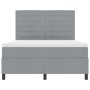 Cama con Box Spring con Colchón Gris Claro 140x190 cm Tela de , Camas y somieres - Ref: Foro24-3339308, Precio: 527,48 €, Des...