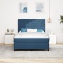 Cama con Muelles y Colchón Azul 140x190 cm Tela de , Camas y somieres - Ref: Foro24-3339314, Precio: 511,76 €, Descuento: %