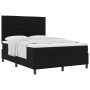 Cama con Base de Muelles y Colchón Negra 140x200 cm Tela de , Camas y somieres - Ref: Foro24-3339317, Precio: 522,02 €, Descu...