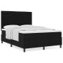 Cama con Base de Muelles y Colchón Negra 140x200 cm Tela de , Camas y somieres - Ref: Foro24-3339317, Precio: 522,02 €, Descu...