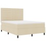 Cama con base de resortes con colchón beige 140x200 cm tela de , Camas y somieres - Ref: Foro24-3339320, Precio: 510,54 €, De...