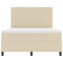 Cama con base de resortes con colchón beige 140x200 cm tela de , Camas y somieres - Ref: Foro24-3339320, Precio: 510,54 €, De...