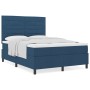 Cama con Base Azul 140x200 cm Tela de , Camas y somieres - Ref: Foro24-3339321, Precio: 503,67 €, Descuento: %