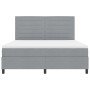 Cama con base de resortes con colchón gris claro super king tela de , Camas y somieres - Ref: Foro24-3339329, Precio: 611,50 ...