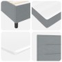 Cama con base de resortes con colchón gris claro super king tela de , Camas y somieres - Ref: Foro24-3339329, Precio: 611,50 ...