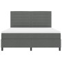 Cama con Base de Muelles con Colchón Gris Oscuro Super King Tela de , Camas y somieres - Ref: Foro24-3339330, Precio: 655,17 ...