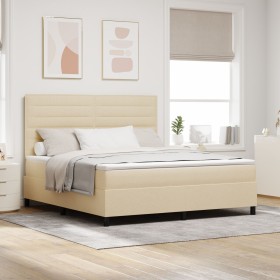 Cama con Box Spring y Colchón Beige Super King Tela de , Camas y somieres - Ref: Foro24-3339334, Precio: 633,30 €, Descuento: %
